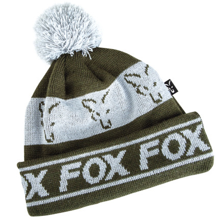 Шапка Fox Lined Bobble Hat Green/Silver