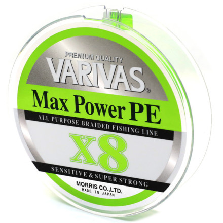 Шнур Varivas MAX Power PE X8 Lime Green 150M